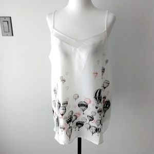 NWOT Apt 9 camisole with balloon motif, size XL (colour:  off white)